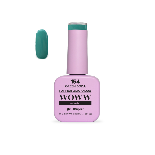 Ημιμόνιμο Βερνίκι New Woww Cosmetics 10ml Green Soda - 154